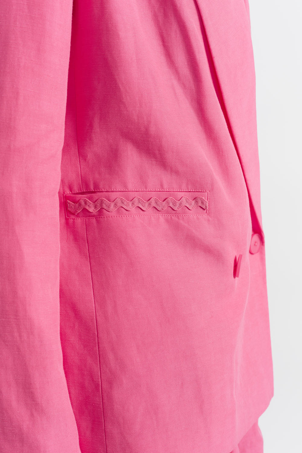 Stylish Rose Tencel Linen Blazer for Women - Breathable Summer Office Jacket - Perfect for Business Casual & Outdoor Events