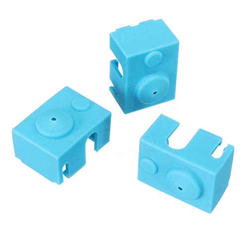 High-Quality 3D Printer V6 PT100 Hot End Aluminum Block with 3PCS Silicone Case - Durable 3D Printing Accessories for Creality, Ender, Prusa - Perfect for DIY Projects & Professional 3D Printing