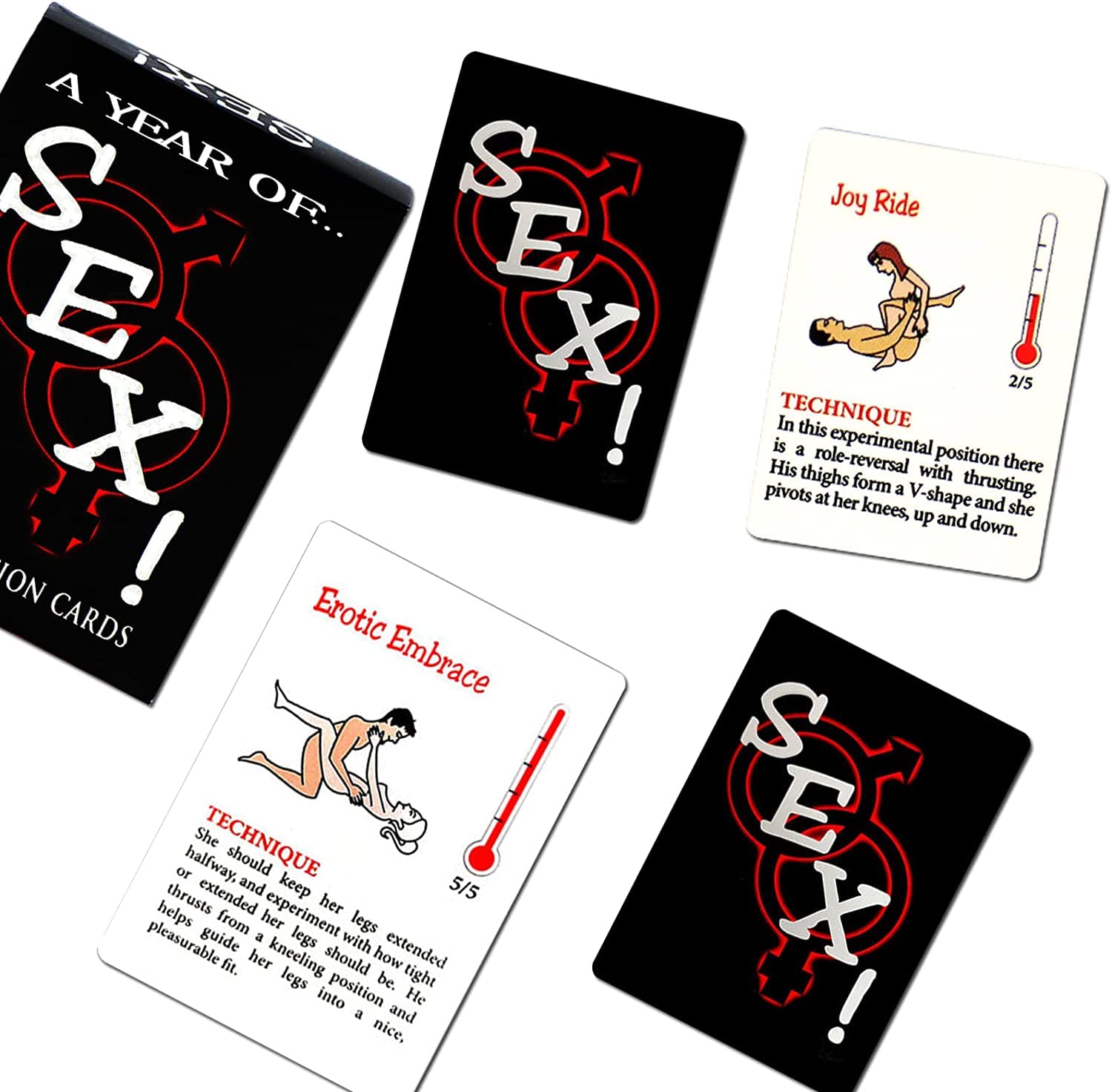 Adult Sex Position Cards - Illustrated Bedroom Battle Game with 50+ Hot Couple Positions for Spicing Up Your Love Life | Perfect for Anniversary Gifts, Couples Games & Romantic Nights