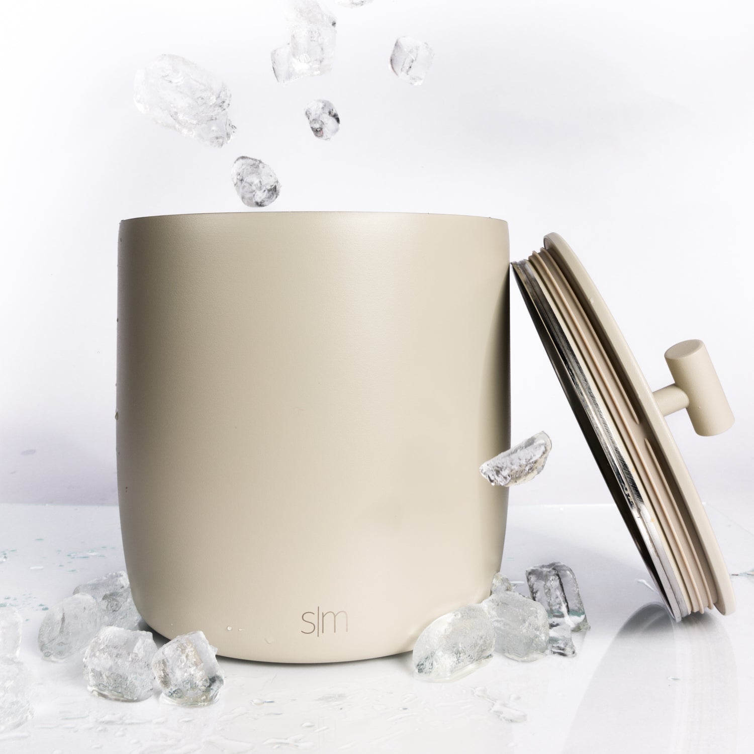 Premium Stainless Steel Rocks Ice Bucket with Lid - Chills Whiskey, Wine & Champagne - Perfect for Home Bars, Parties & Outdoor Gatherings