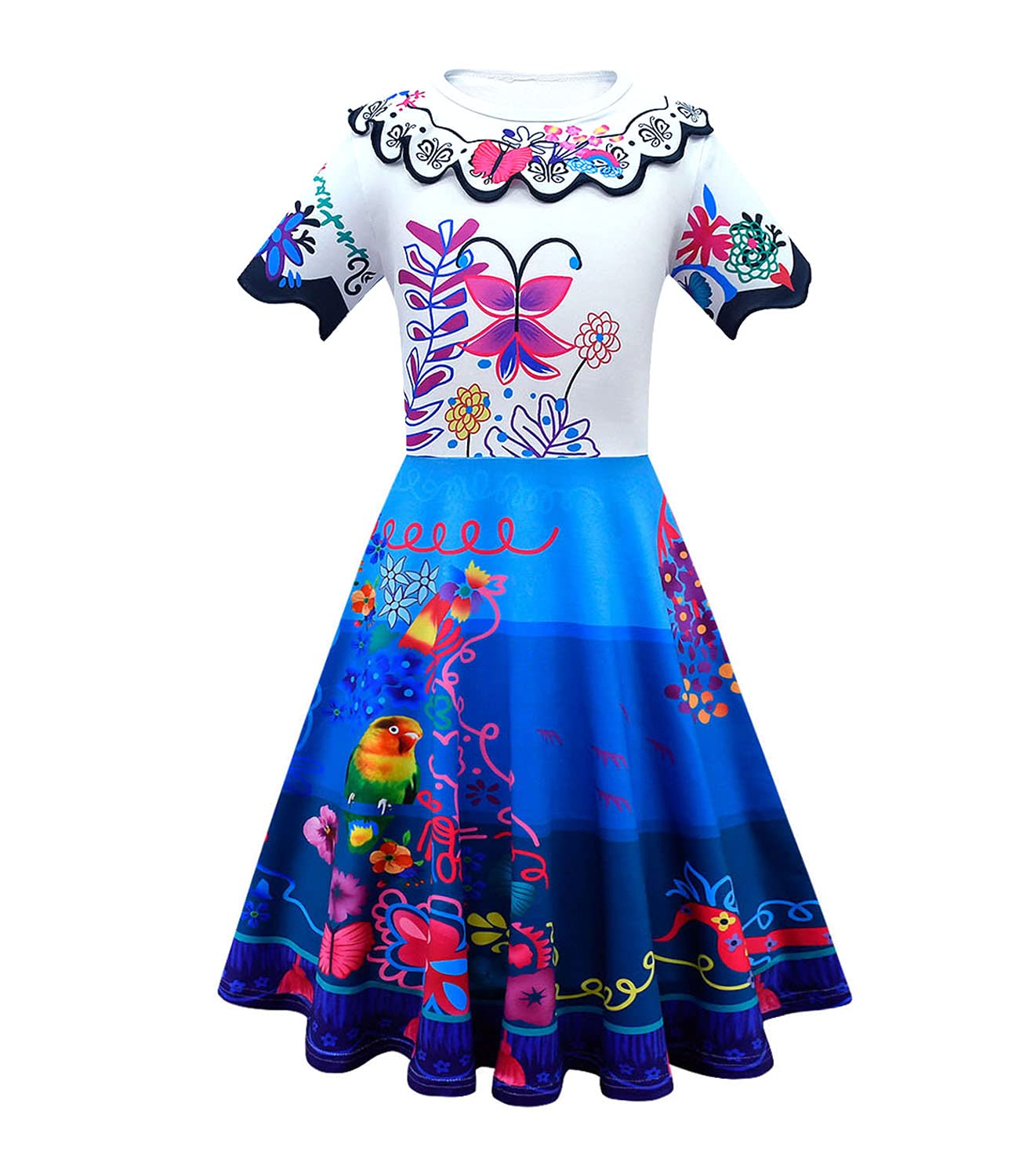 **Wekoyaee Girls Cartoon Dresses - Movie Cosplay Costume, Fashion Magic Party Outfit for Kids & Toddlers - Perfect for Halloween, Birthday & Dress-Up Play**