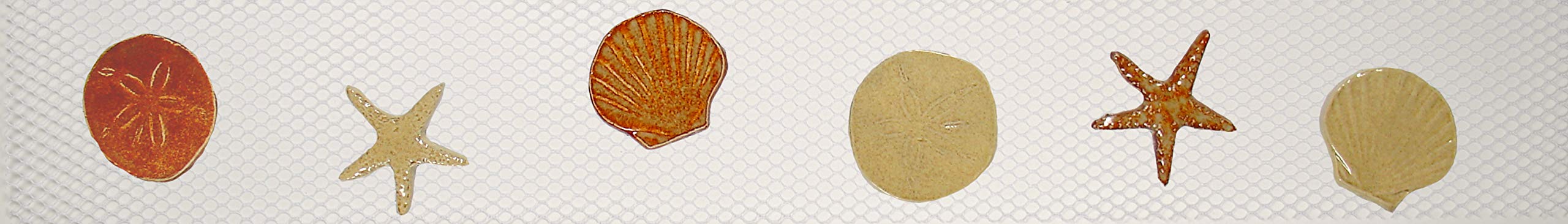 Handcrafted Ceramic Mosaic Shell Step Markers for Swimming Pools - 3