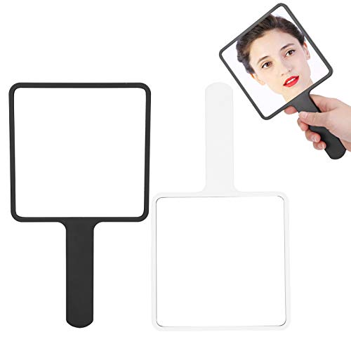 Portable Square Travel Vanity Mirror - 2 Pack Handheld Makeup Mirror Compact Cosmetic Mirror for Women | Perfect for Home, Travel, Hotel & Professional Makeup Application