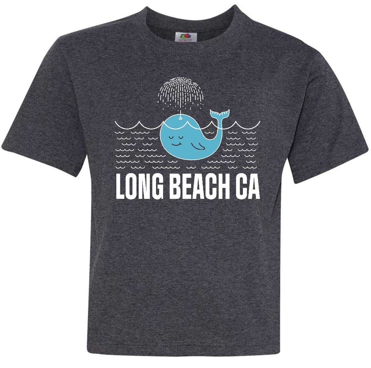Inktastic Long Beach California Vacation Youth T-Shirt - Cool Graphic Tee for Boys & Girls - Beach Trip Souvenir & Summer Travel Outfit