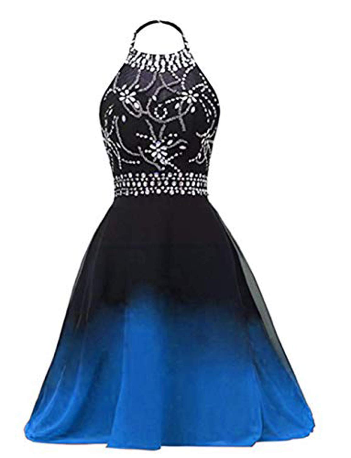 Sarahbridal Women's Long Chiffon Prom Dresses - Elegant Formal Evening Ball Gowns with Gradient Color for Homecoming, Wedding Party & Special Occasions