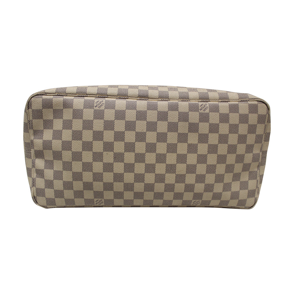Authentic Louis Vuitton Damier Azur Neverfull GM Tote Shoulder Bag - Luxury Designer Handbag for Women, Spacious Travel & Everyday Use, Perfect for Work, Shopping & Weekend Getaways