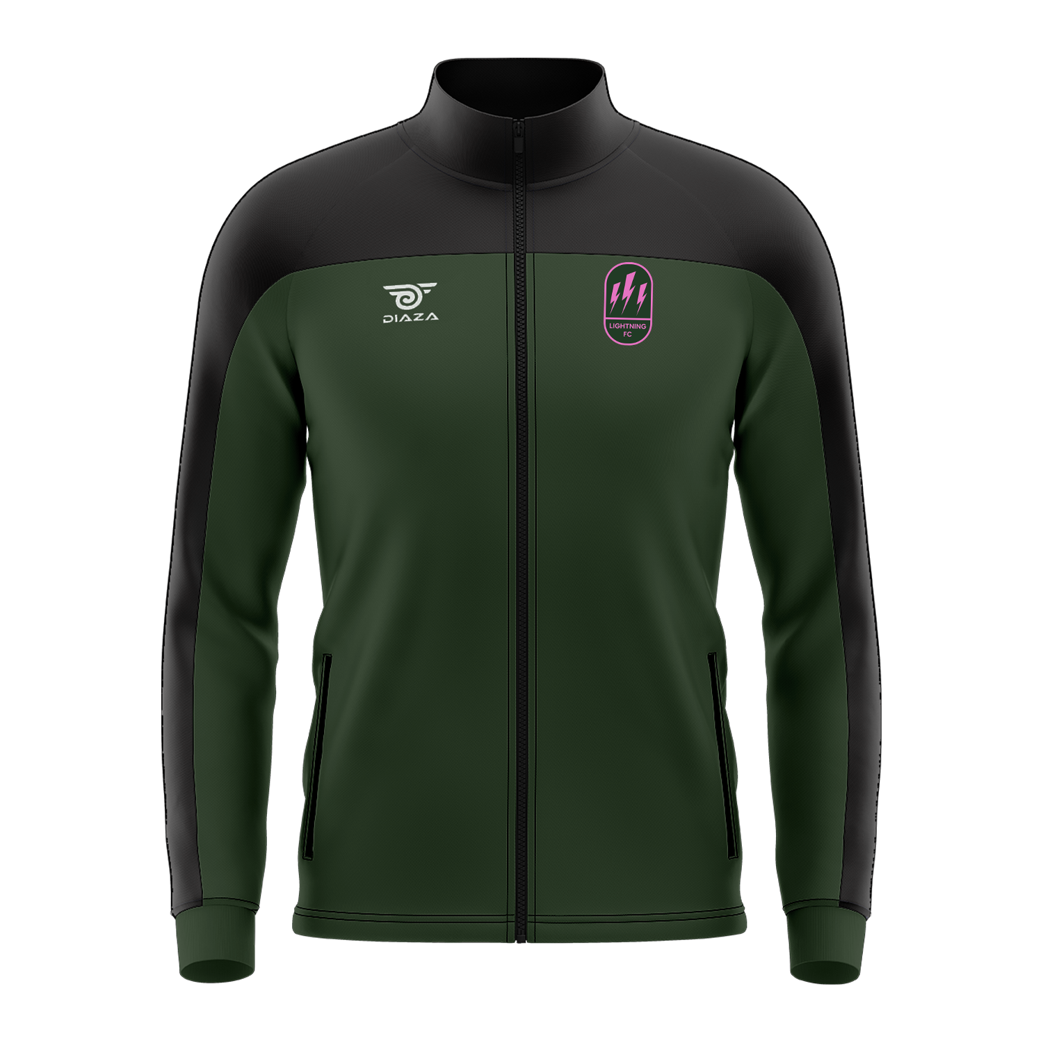 Lightning FC Midnight Jacket - Waterproof Windbreaker for Men & Women - Perfect for Soccer, Football & Outdoor Sports - Ideal for Cold Weather & Night Games