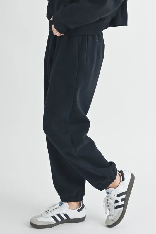 Aemi+Co Women's Drawstring Elastic Waist Joggers - Comfortable Lounge Pants for Yoga, Running & Casual Wear