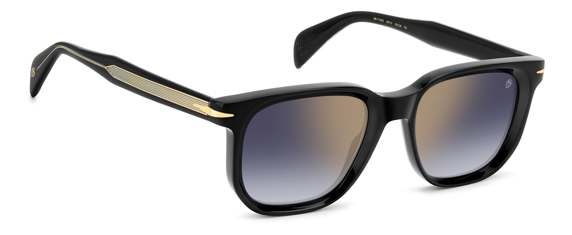 David Beckham DB7133/S Sunglasses - Polarized UV Protection Aviator Style for Men & Women - Perfect for Driving, Travel & Outdoor Activities