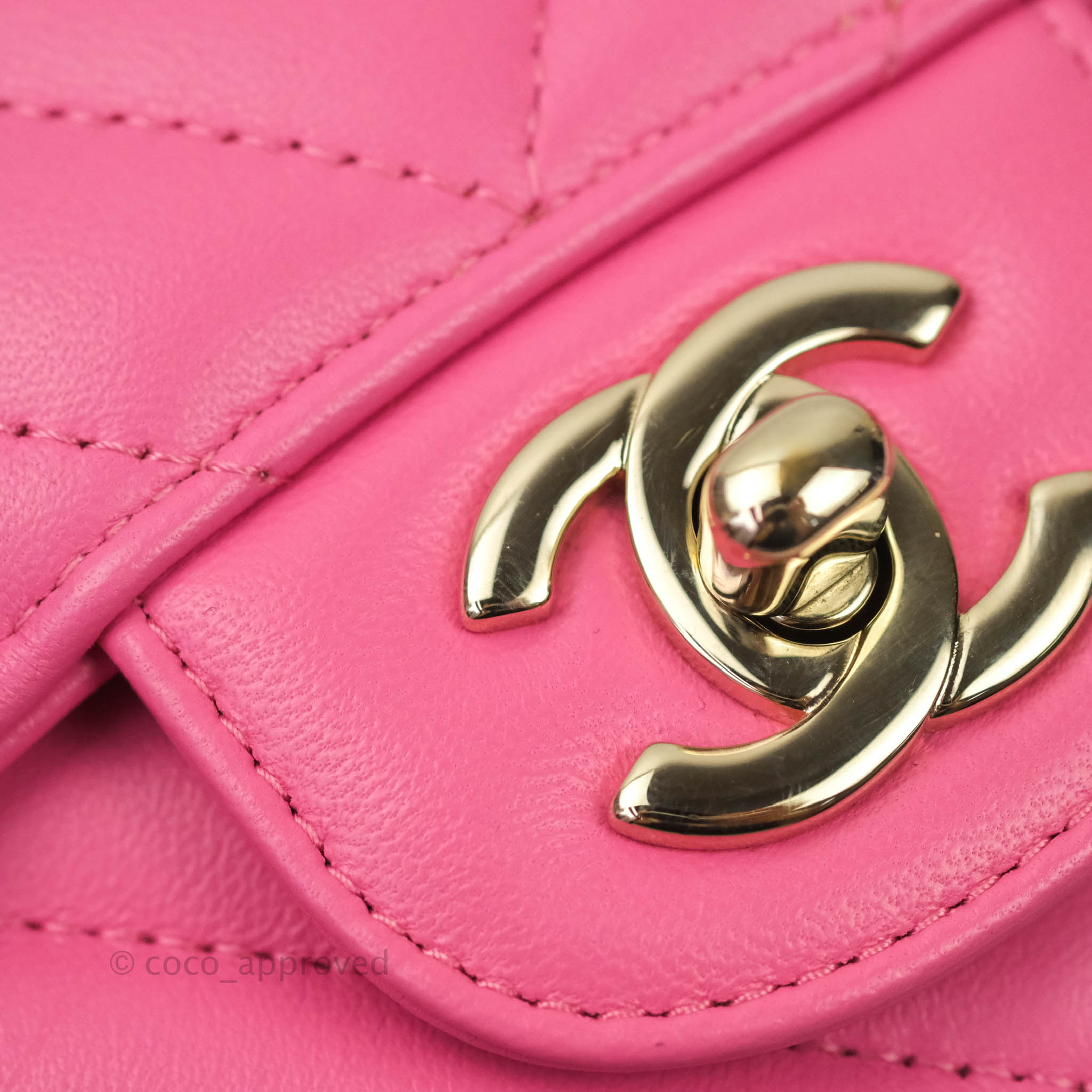 Chanel Chevron Mini Rectangular Lambskin Flap Bag in Pink with Gold Hardware - Perfect for Evening Events & Luxury Fashion Accessories