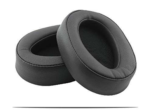 Premium Replacement Ear Pads for Sony MDR-100ABN & WH-H900N Headphones - Soft Protein Leather Cushions (Black) | Noise Isolation Comfort for Gaming, Travel & Office Use