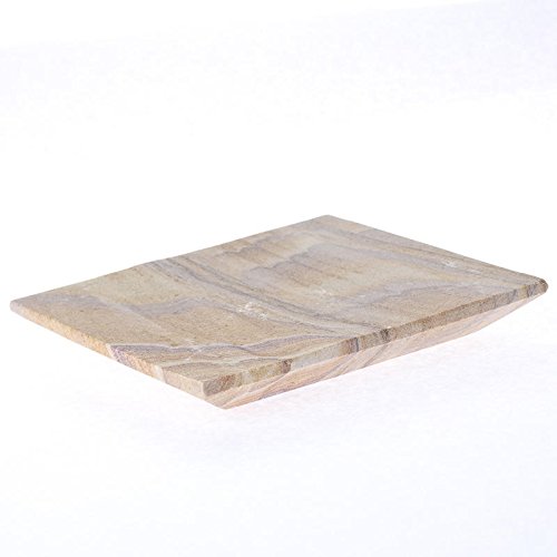Sandstone Pillar Candle Holder Tray - Elegant Home Decor for Dining Table, Wedding Centerpiece & Gift Display | Rustic Decorative Tray for Candles, Vases & Home Accessories