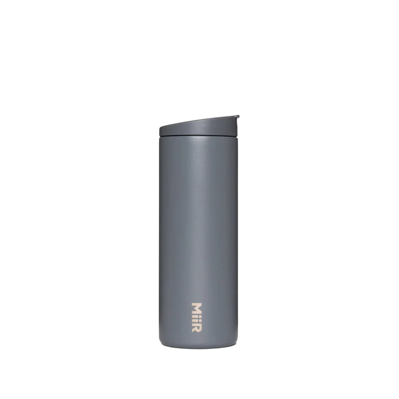 MiiR Flip Traveler 16oz Insulated Stainless Steel Water Bottle - Basalt Gray | Leakproof, BPA-Free | Perfect for Hiking, Camping & Travel