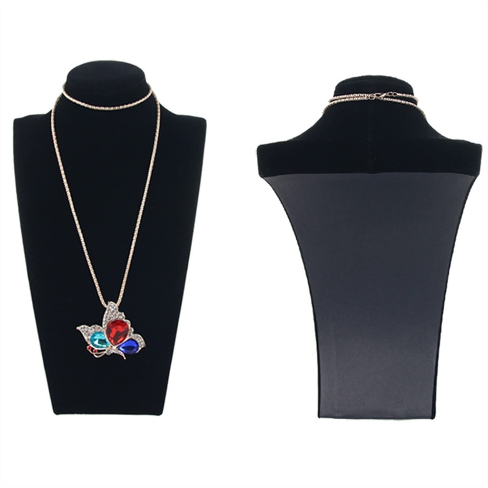 Moisture Jewelry Holder Stand - Classic Necklace & Pendant Display Bust Mannequin (29cm Hemp) - Perfect for Boutique, Jewelry Store & Home Decor Organizer