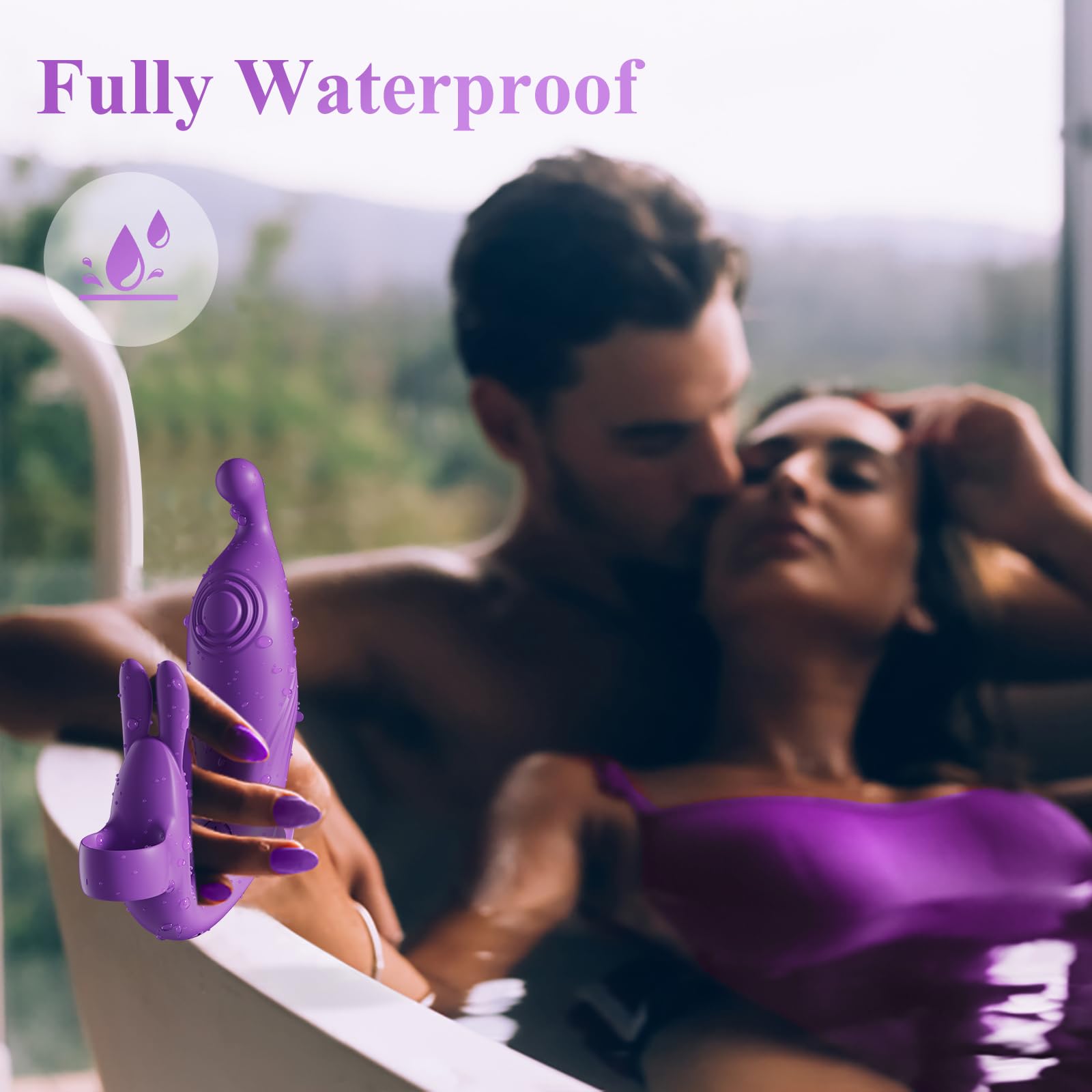 Best Finger Vibrator for Women & Couples - 10-Speed Clitoral & G-Spot Stimulator, Waterproof & Quiet Mini Sex Toy for Anal & Nipple Play | Perfect for Bedroom Fun, Couples Games & Solo Pleasure