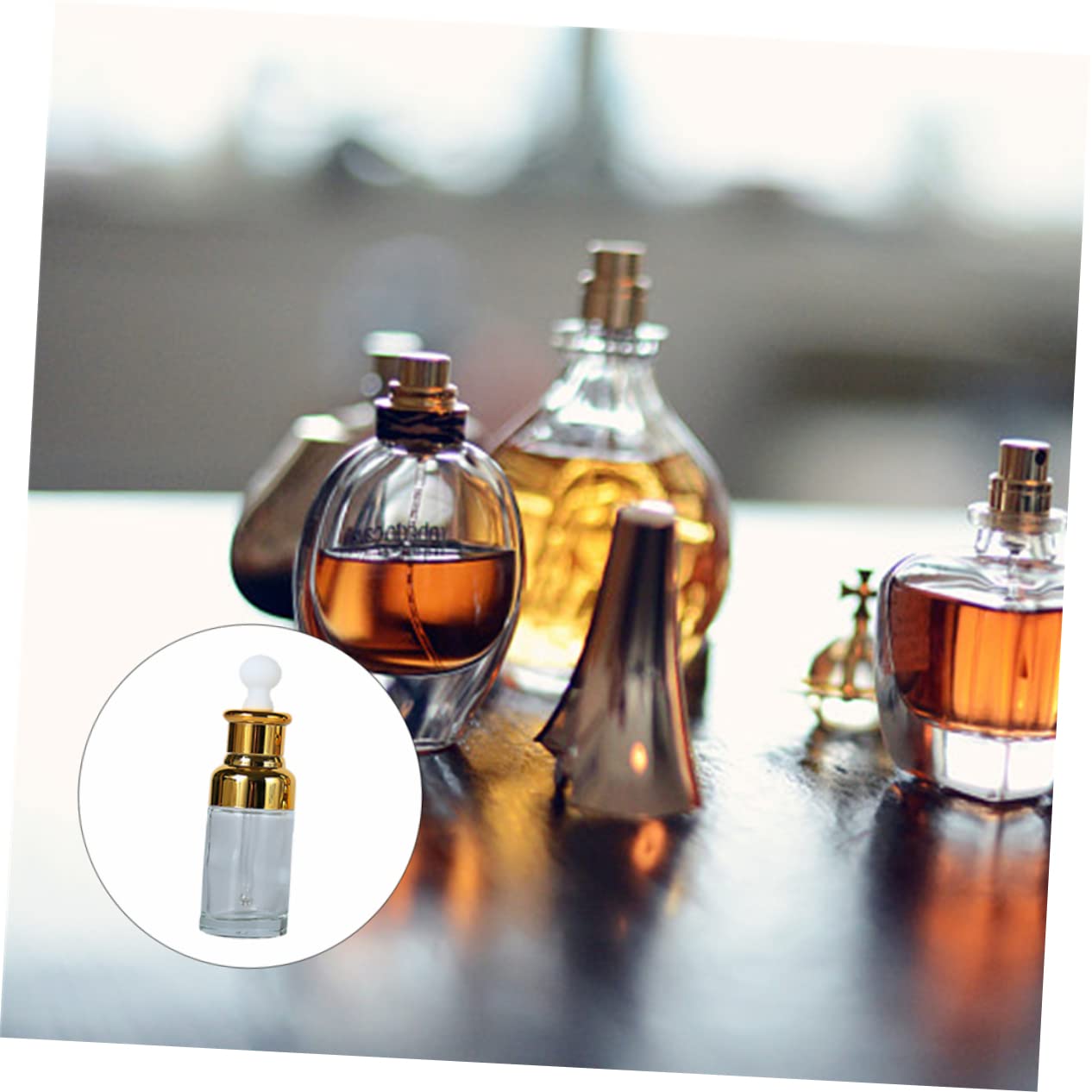 Minkissy 5-Piece Travel Dropper Bottles Set - Refillable Essential Oil Bottles for Aromatherapy, DIY Blends & On-The-Go Use
