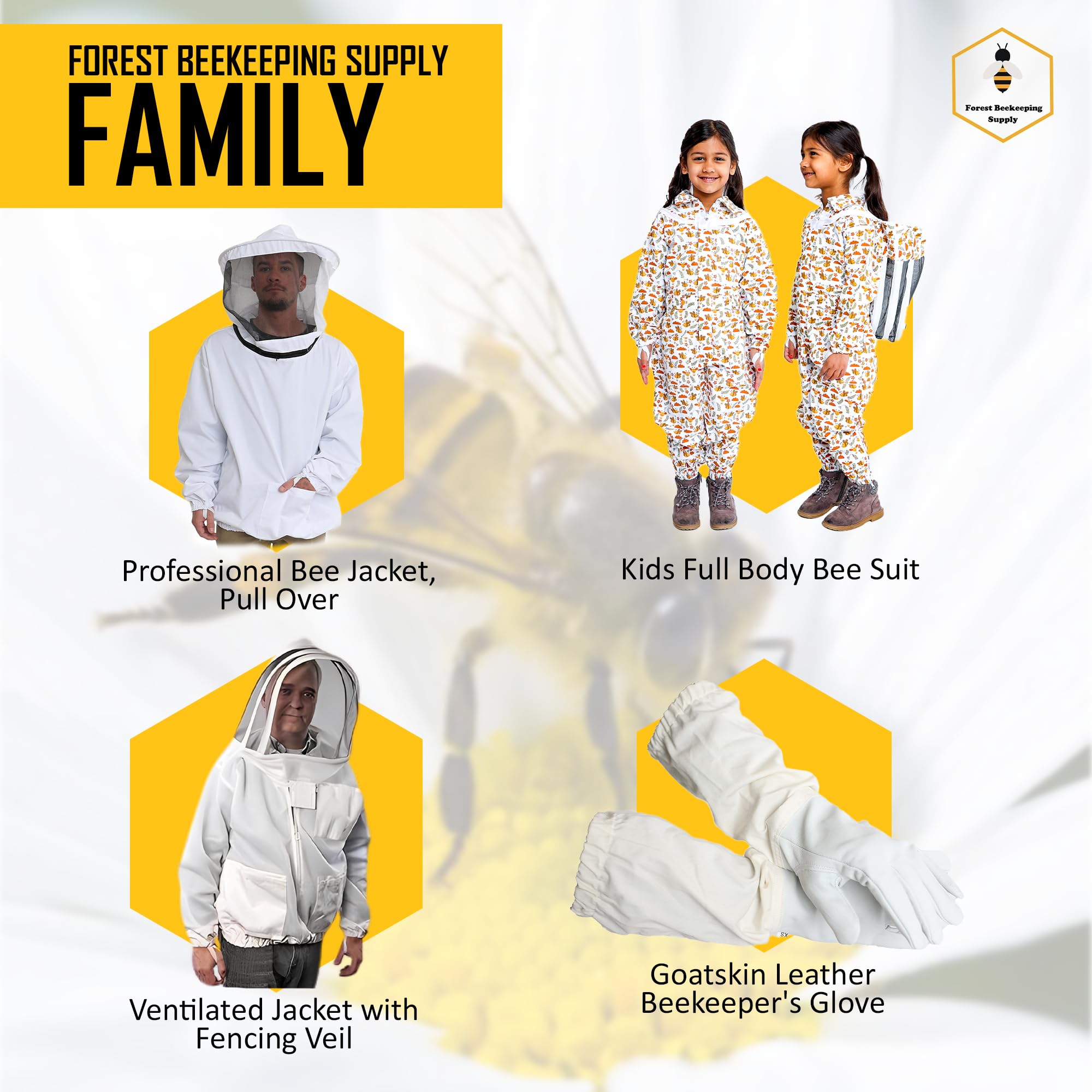 Professional Beekeeping Suit for Men & Women - 100% Cotton Ventilated Round Hood Beekeeper Outfit - Small Size for Hobbyist & Commercial Use - Perfect for Backyard Beekeeping, Apiary Work & Honey Harvesting