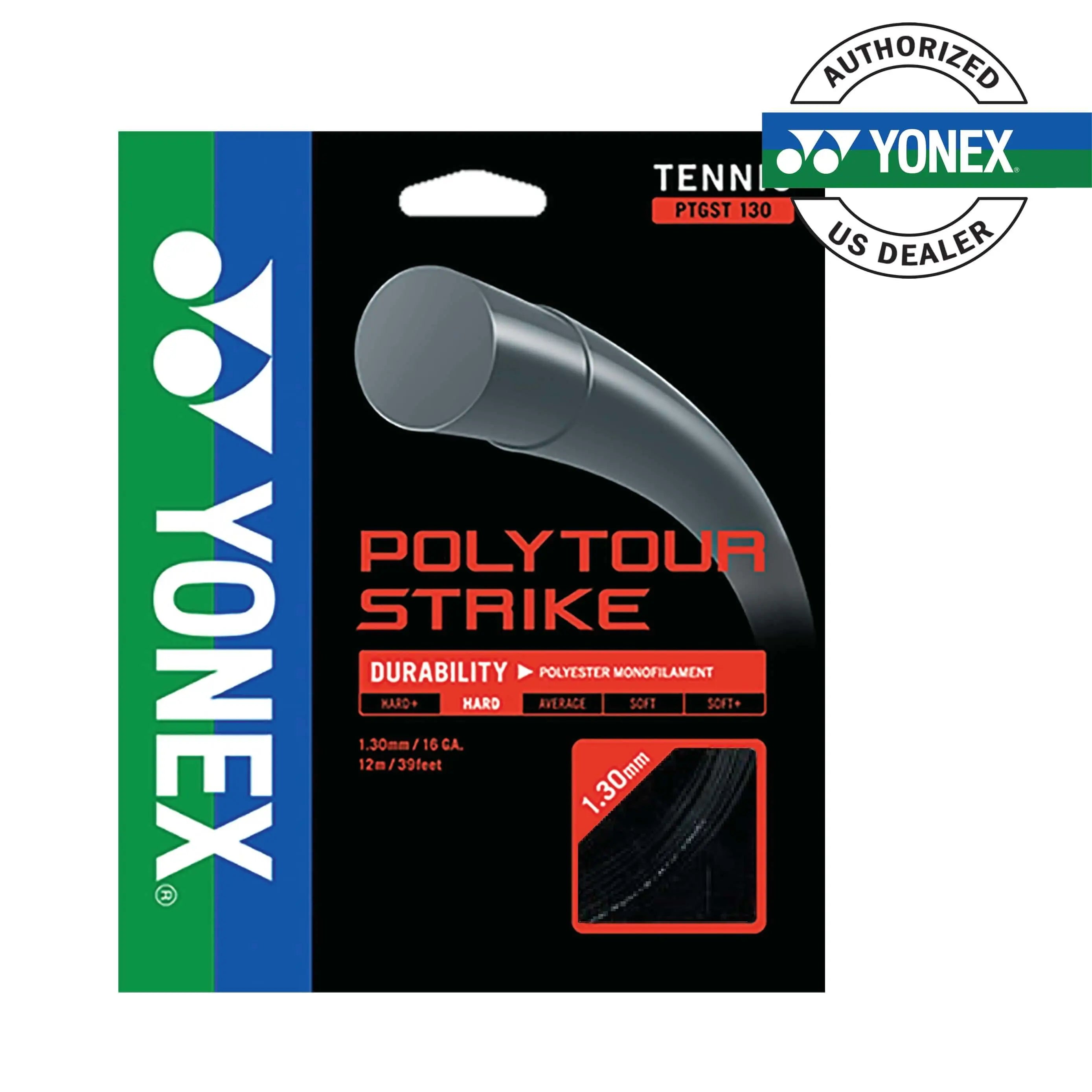 Yonex Polytour Strike 130 Tennis Racket - High-Performance Badminton Racket for Advanced Players | Perfect for Competitive Matches & Training Sessions