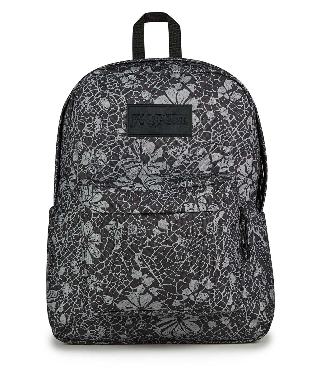 JanSport SuperBreak Plus Backpack - Lightweight Durable School & Travel Backpack with Laptop Sleeve | Perfect for College Students, Commuters & Outdoor Adventures (Lace Shadows Design)