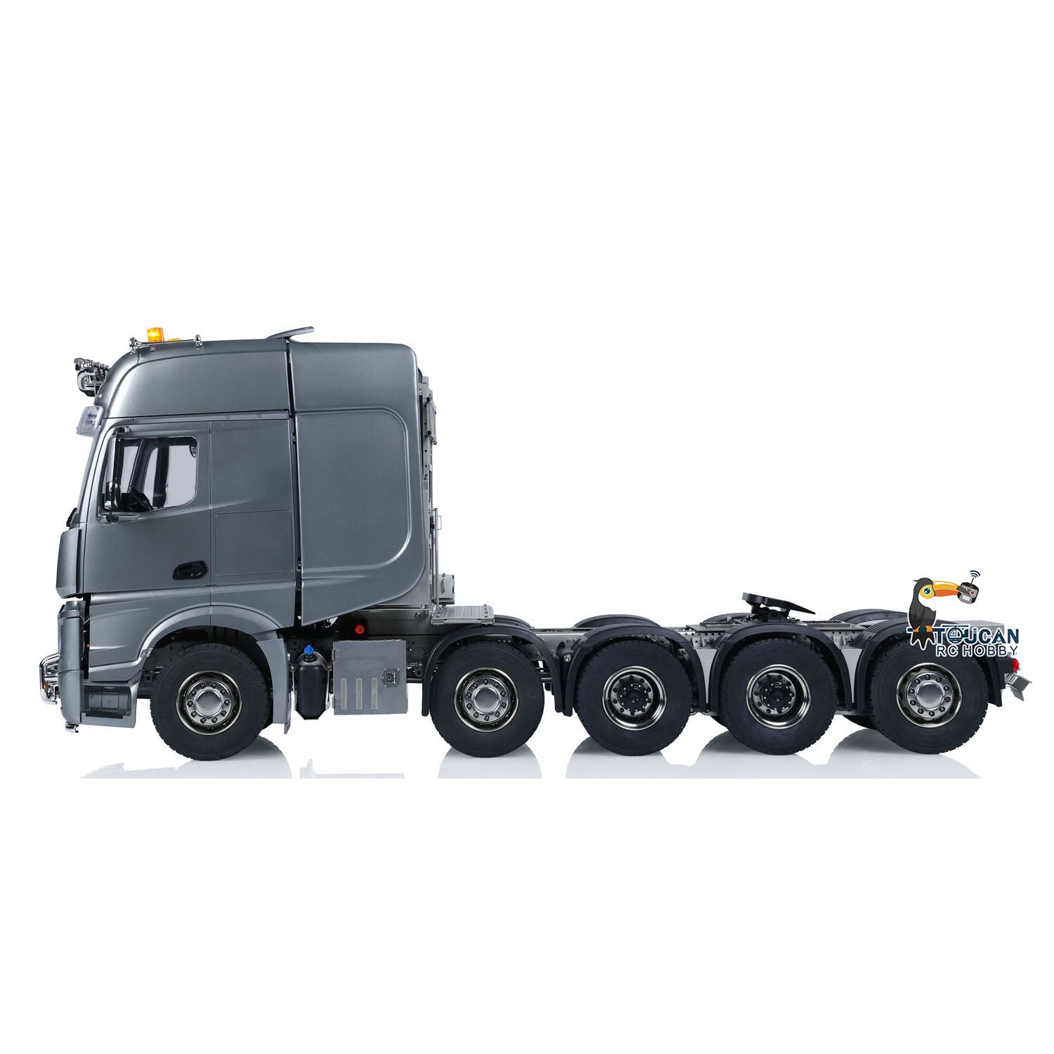1/14 Scale 10x10 Metal Chassis Remote Control Tractor Truck - 3363 Lorry RTR RC Car Model with High Roof, 3-Speed Transmission & Differential Lock Axles - Perfect for Off-Road Racing and Heavy Duty Simulation Play
