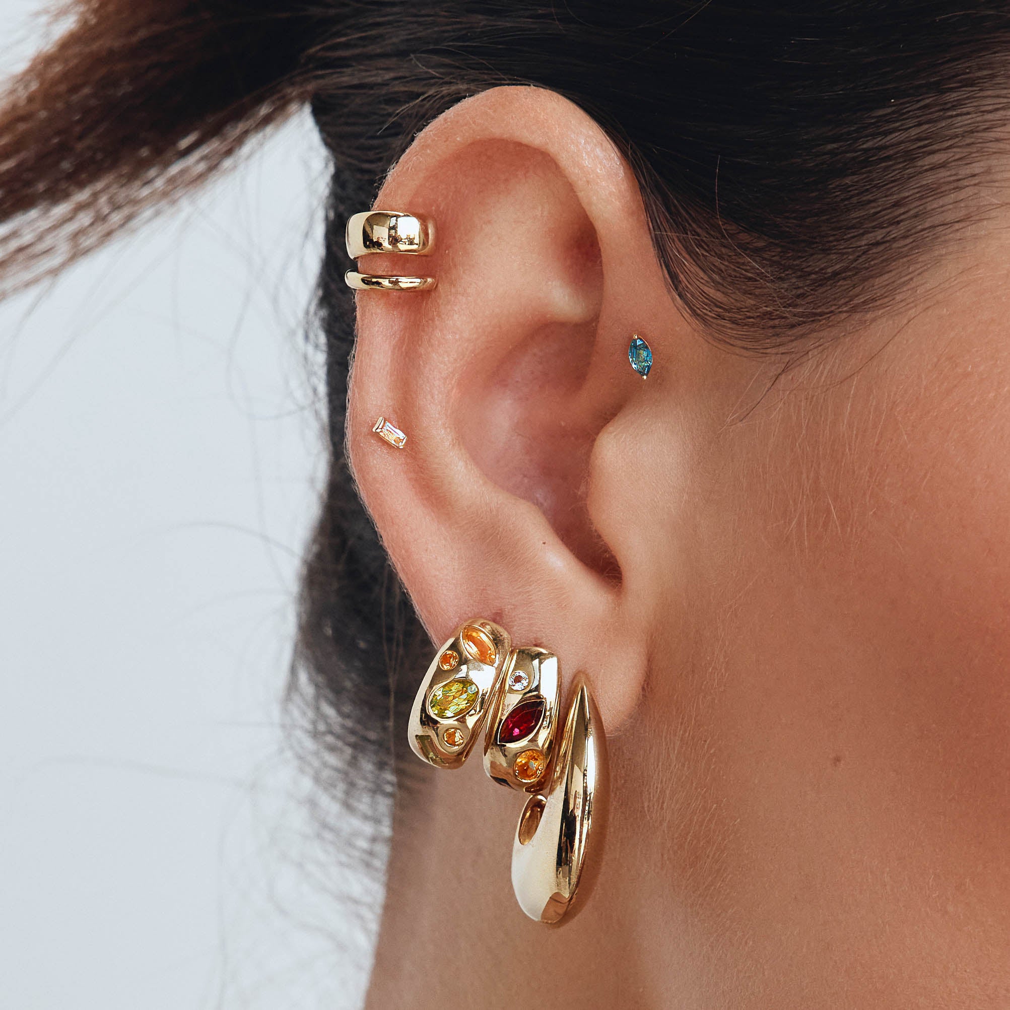 Chunky Gold Hoop Earrings for Women - Trendy Statement Jewelry for Parties, Weddings & Everyday Wear