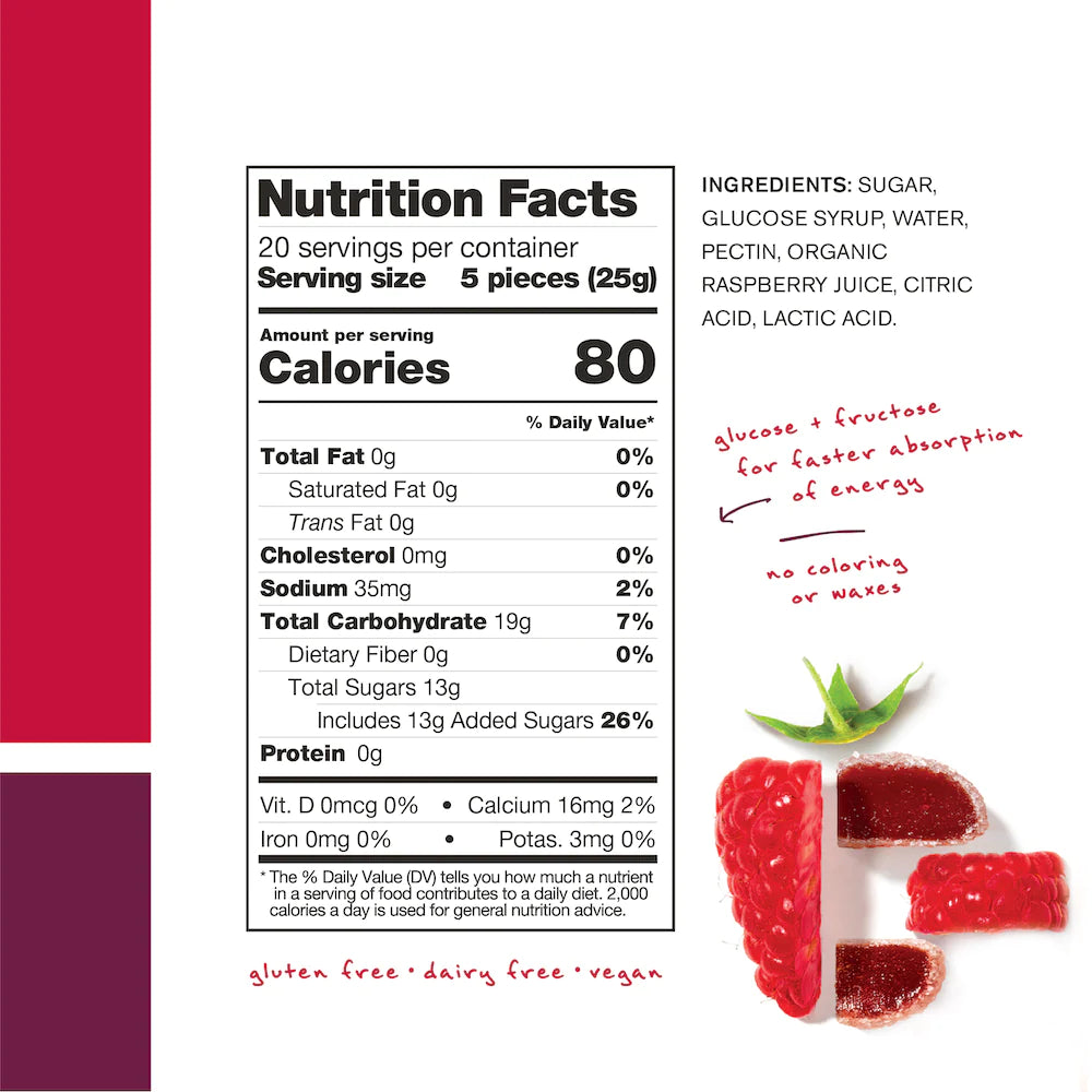 Skratch Labs Energy Chews - Natural Sports Fuel for Endurance & Recovery - Perfect for Running, Cycling & Workouts