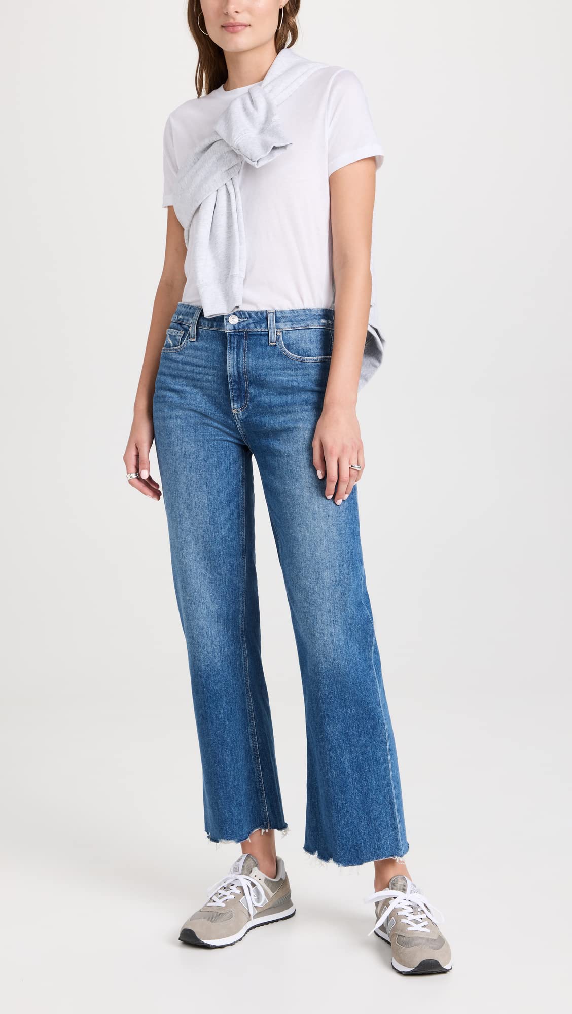 PAIGE Women's Leenah High-Rise Ankle Skinny Jeans - Stretch Denim Pants for Casual Wear & Night Out | Perfect Fit for Petite & Tall Women