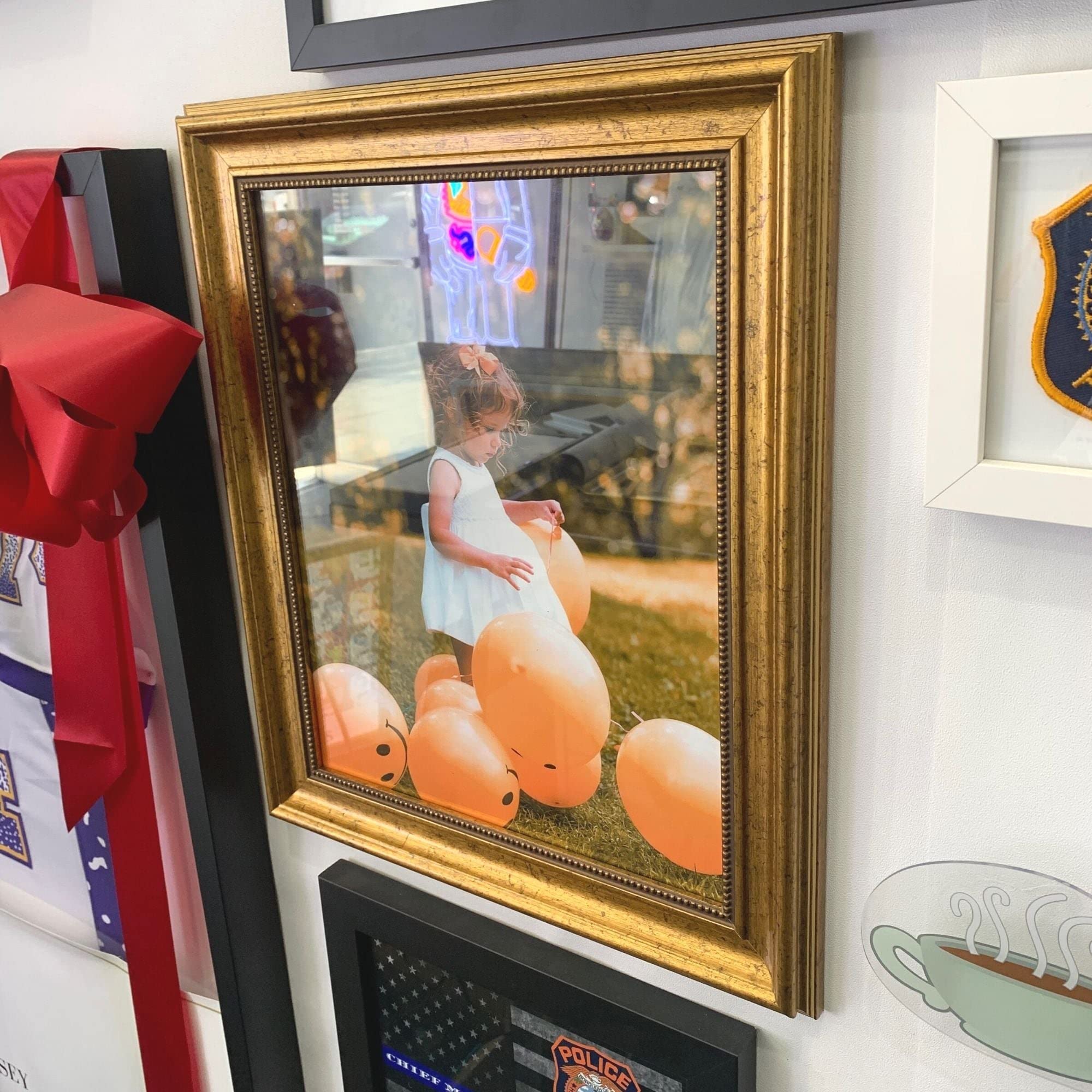 25x35 Gold Ornate Picture Frames - Premium Wooden Photo Frames with Gold Foil & Acrylic HD Glass - Wall Mount Display for Home Decor (Perfect for Living Room, Bedroom & Office Wall Art)