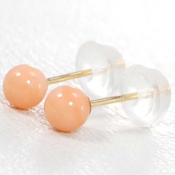 18K Yellow Gold Coral Earrings for Women - Elegant Handmade Dangle Earrings - Perfect for Weddings, Parties & Special Occasions