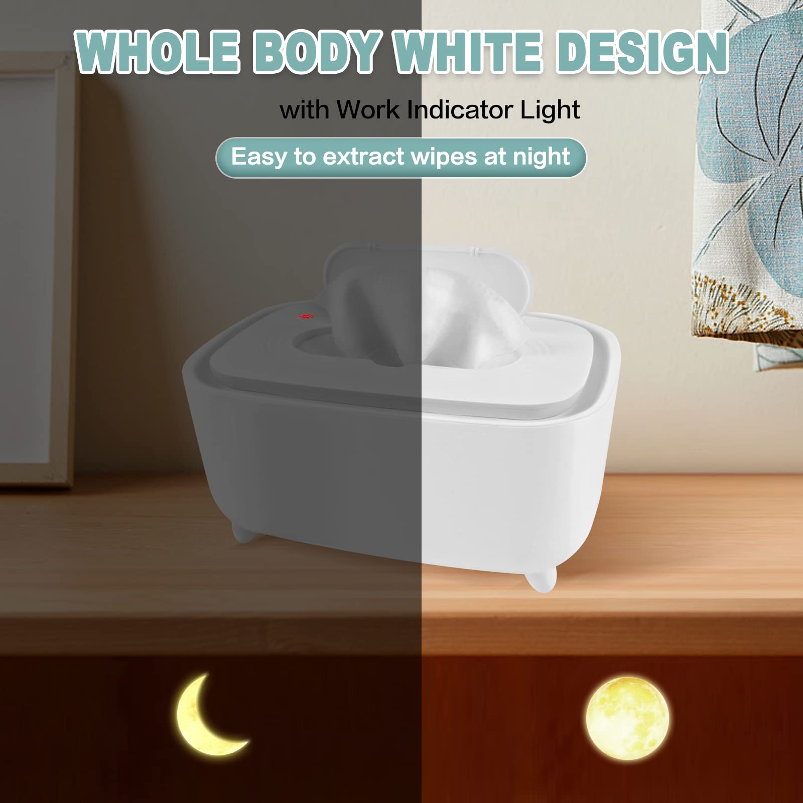 Baby Wipes Warmer & Dispenser - Portable Electric Wipe Warmer for Newborns & Infants | Perfect for Diaper Changes, Nursery, and On-the-Go Use