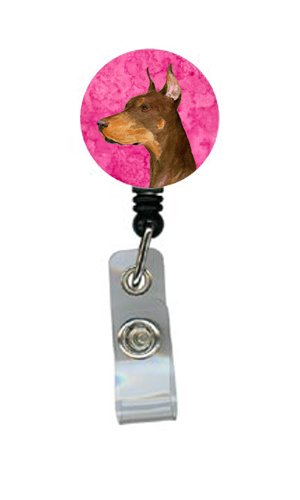 Doberman Retractable Badge Reel & ID Holder with Secure Clip - Perfect for Nurses, Teachers, and Office Professionals