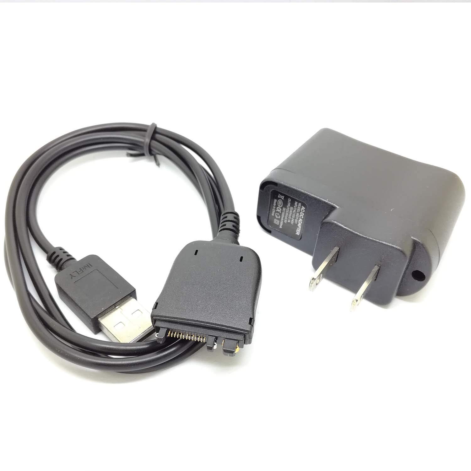GuangMaoBo 2-in-1 USB Wall Charger & Data Sync Cable for Tungsten E2, T5, Palm TX, LifeDrive - Fast Charging & File Transfer for Palm PDAs | Perfect for Home, Office & Travel Use