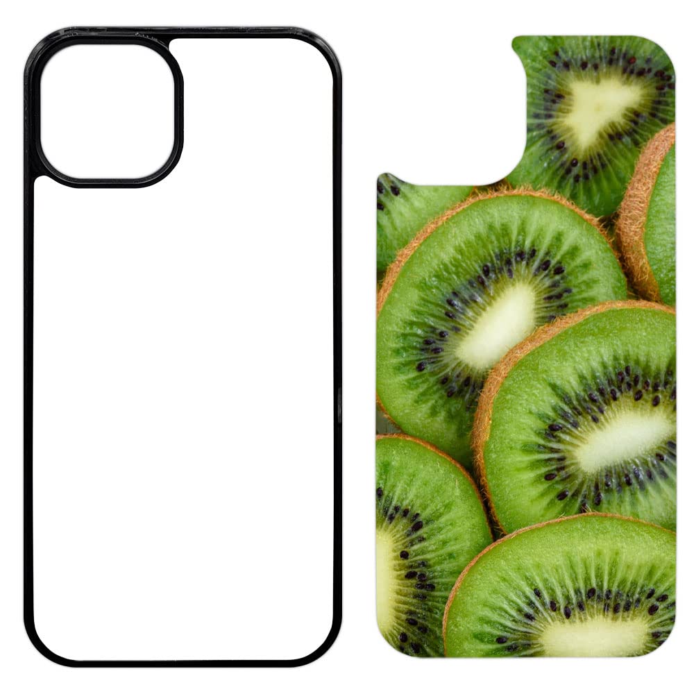 100 Pack Innosub Sublimation Phone Cases Compatible with iPhone 13 - Blank Rubber Black Dye-Sublimation Covers with Aluminum Inserts for Custom Printing | Perfect for DIY Personalized Phone Cases, Small Business Gifts, and Promotional Merchandise