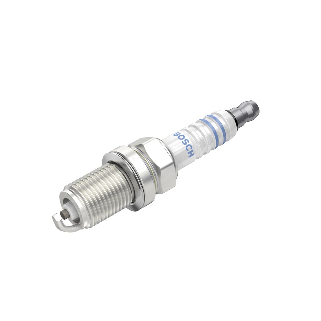Bosch FR7DC+ (+8) Nickel Spark Plugs - Set of 4 for Improved Engine Performance & Fuel Efficiency - Perfect for Cars, Trucks & SUVs