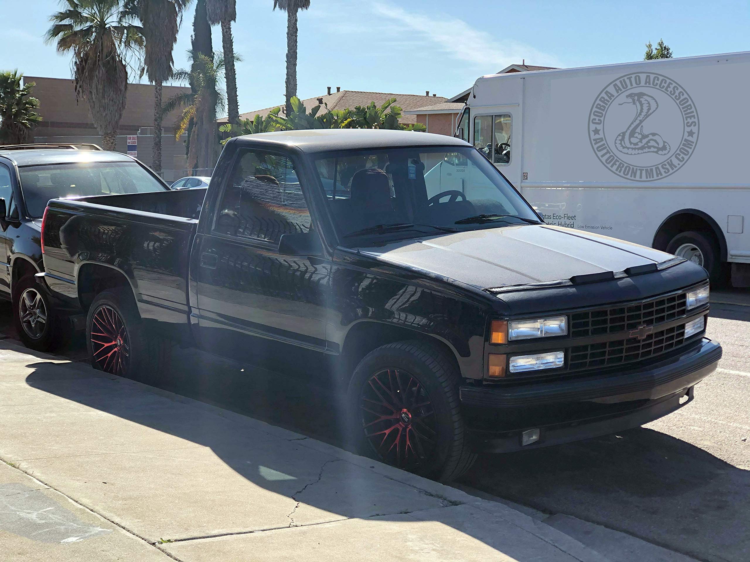 Chevrolet Silverado Hood Bra Cover 1988-1998 | Custom Fit Car Bonnet Protector | UV & Scratch Resistant | Perfect for Road Trips & Off-Road Adventures