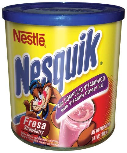 Nestle Nesquik Strawberry Powdered Drink Mix - 24 Pack | Delicious Chocolate Milk Alternative for Kids, Breakfast, Snacks & Baking