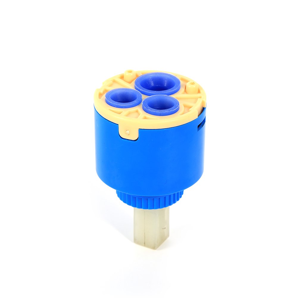 40mm Ceramic Disc Cartridge Faucet Replacement - Hot & Cold Water Mixer Valve for Kitchen & Bathroom Sink Repair