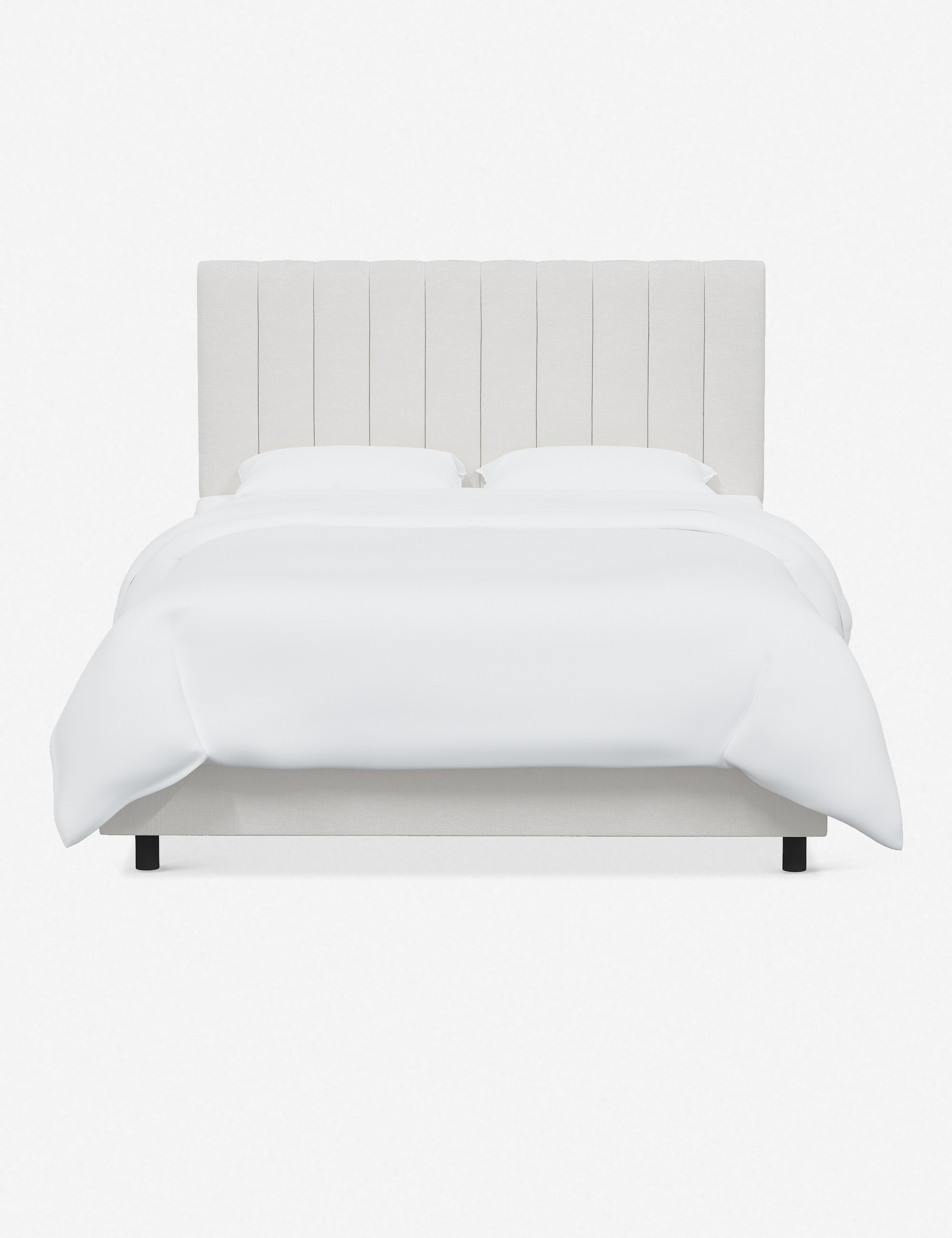 Stylish and Comfortable Aliyah Bed - Queen Size Platform Bed Frame with Upholstered Headboard for Modern Bedrooms | Perfect for Master Bedroom, Guest Room, or Apartment