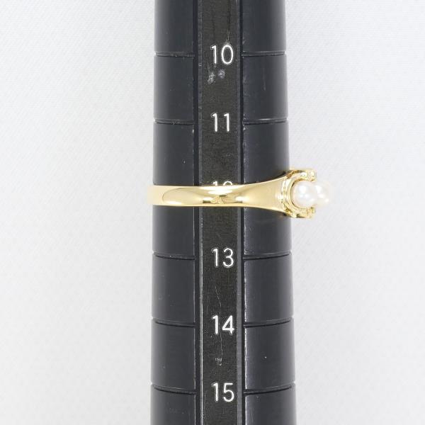 18K Yellow Gold Pearl and Diamond Ring for Women - Elegant Bridal, Wedding, Anniversary, or Gift Jewelry
