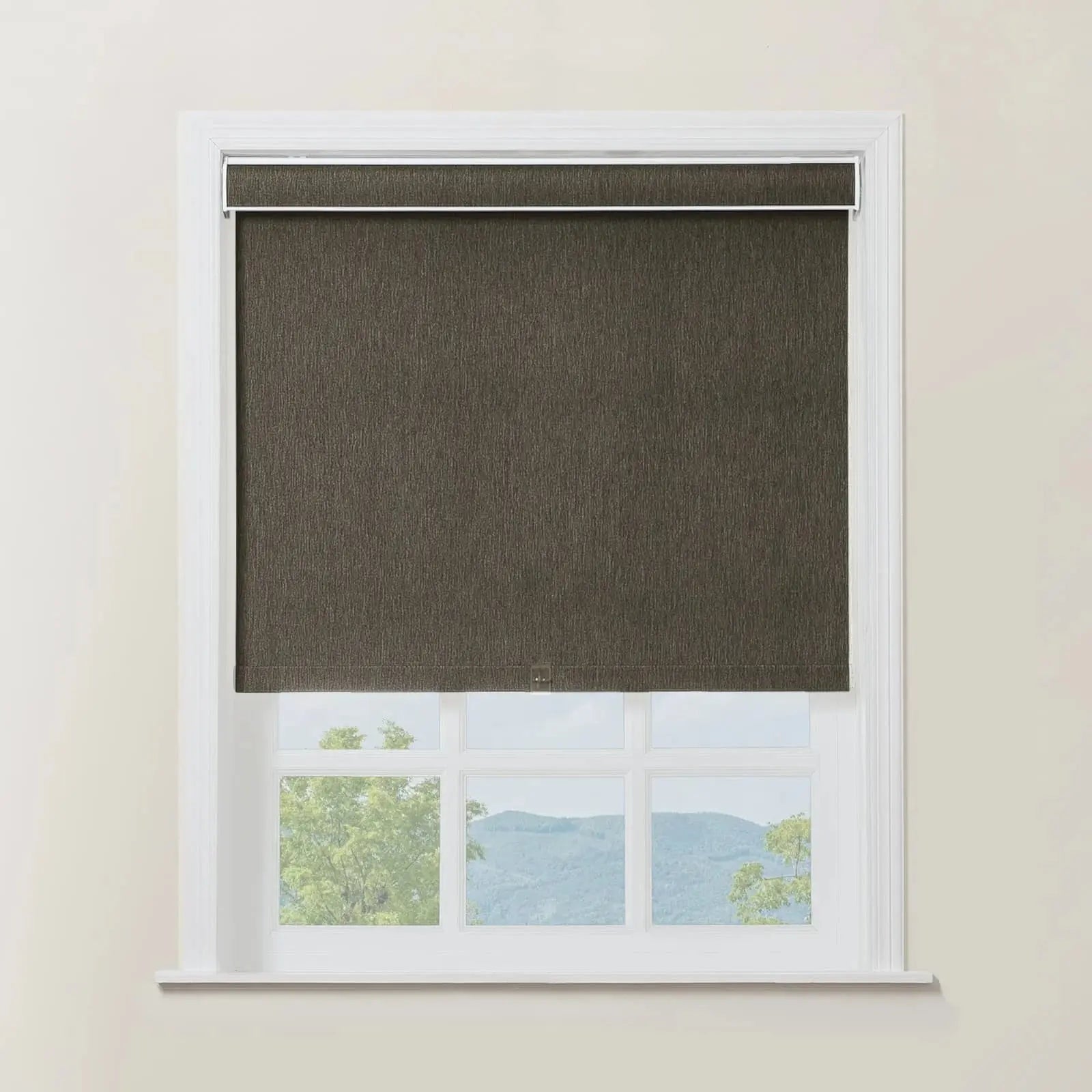 Alvin Boutique Blackout Cordless Roller Shades - Light Blocking Window Coverings for Bedroom, Nursery & Home Office