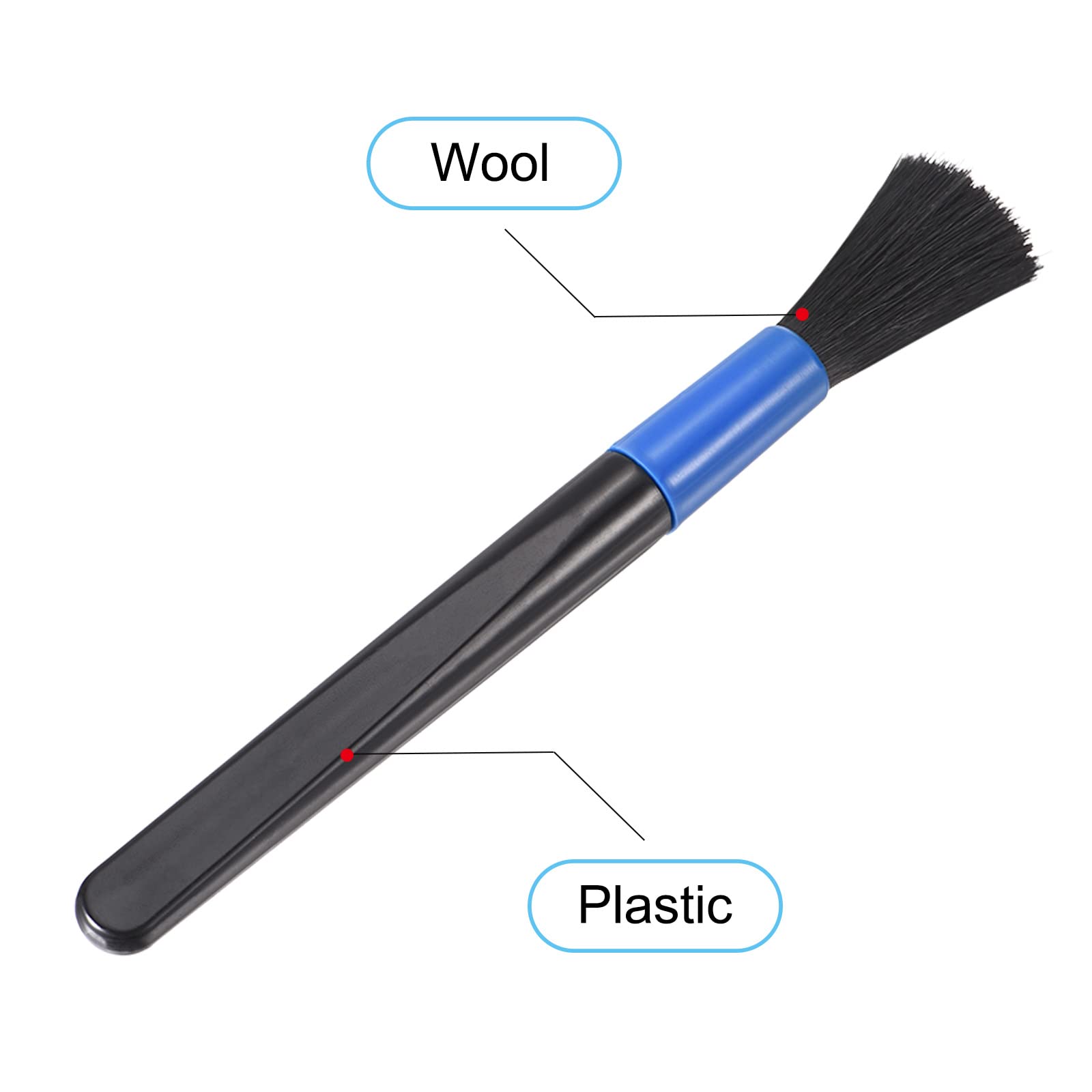 PATIKIL 4-Pack Keyboard Cleaning Brush Set - 23mm Window Groove Cleaner for Laptop, Computer, Electronics - Perfect for Dust Removal on Keyboards, Window Tracks & Small Crevices