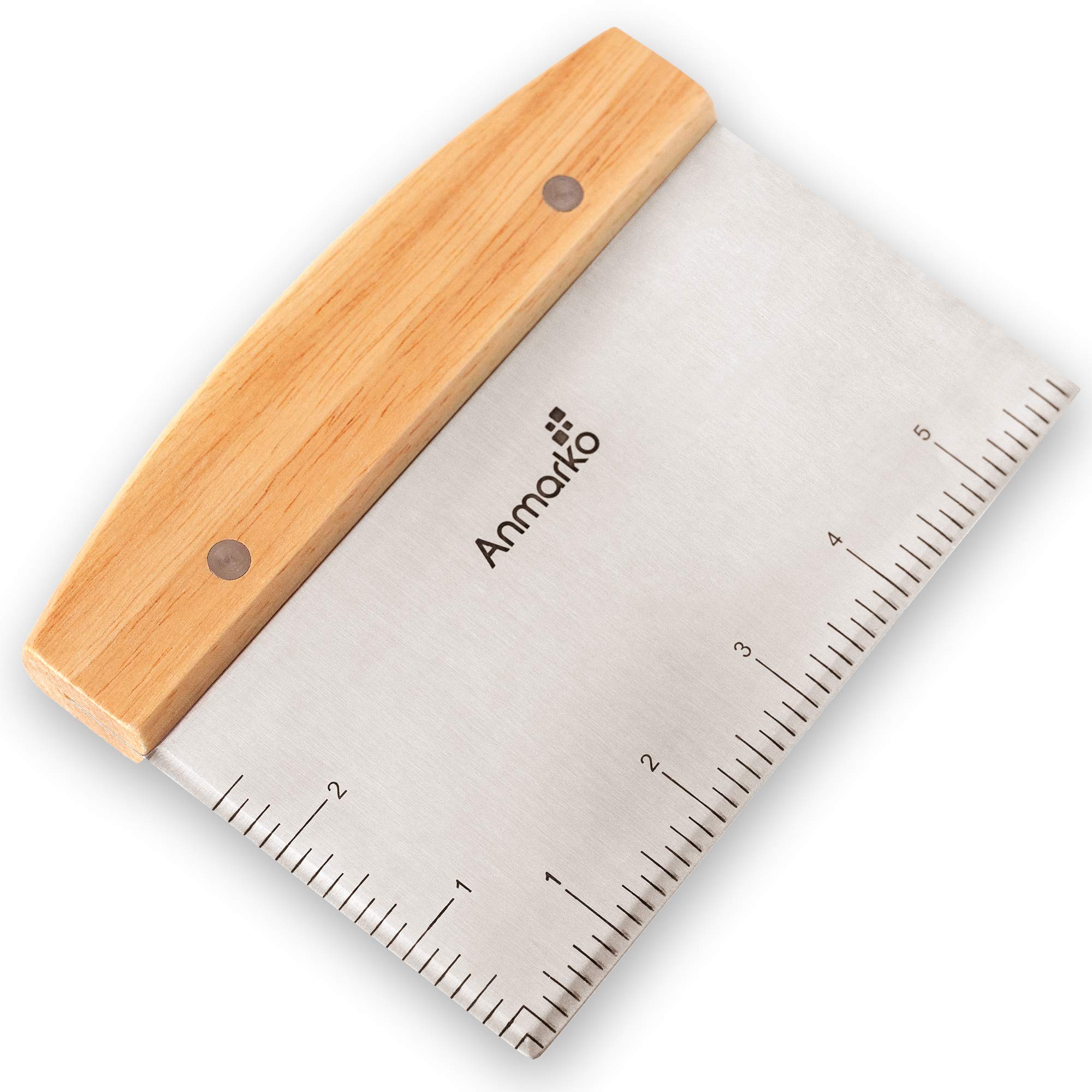 Premium Stainless Steel Dough Cutter for Bread & Pizza - Commercial Grade Griddle Scraper & Bench Chopper - Multipurpose Kitchen Utensil for Baking, Cooking & Flat Top Grill - Perfect for Restaurants, Bakeries & Home Chefs