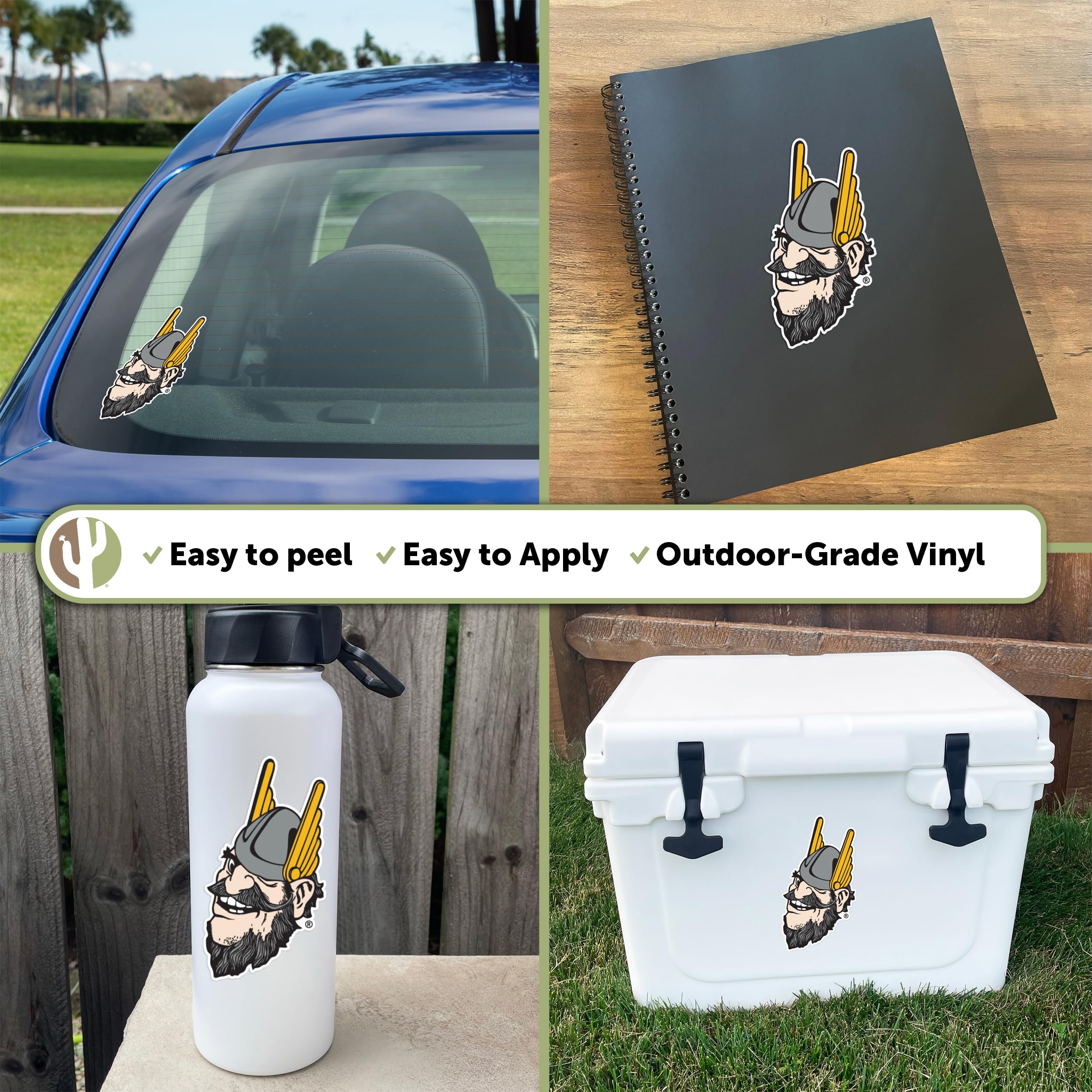 University of Idaho NCAA Vinyl Decal Sticker - Perfect for Laptop, Water Bottle, Car, Scrapbook & DIY Projects (002) - Show Your Vandals Pride at School, Work or Game Day