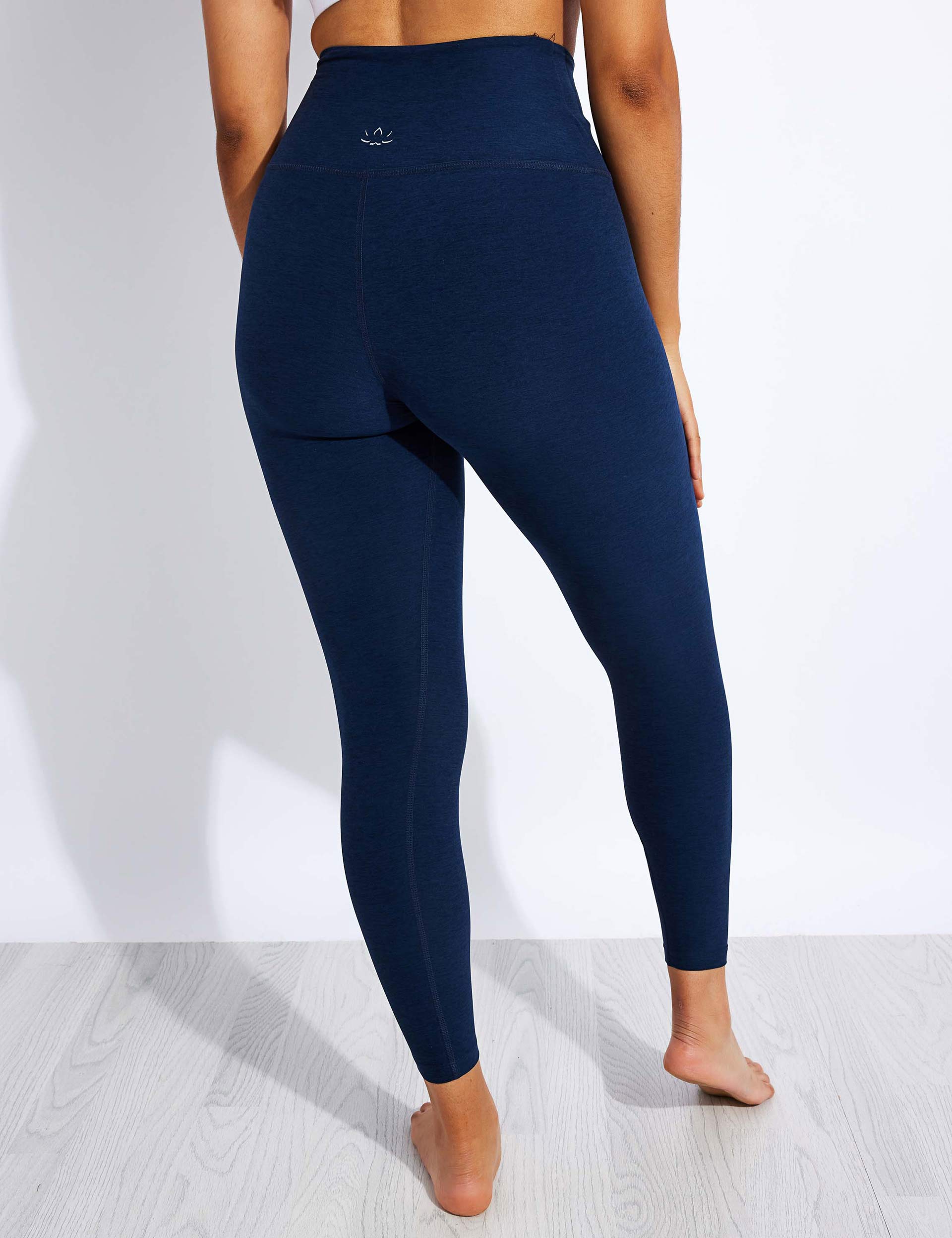 Spacedye At Your Leisure High Waisted Midi Leggings - Nocturnal Navy | Comfortable Yoga Pants for Women, Workout & Lounge Wear