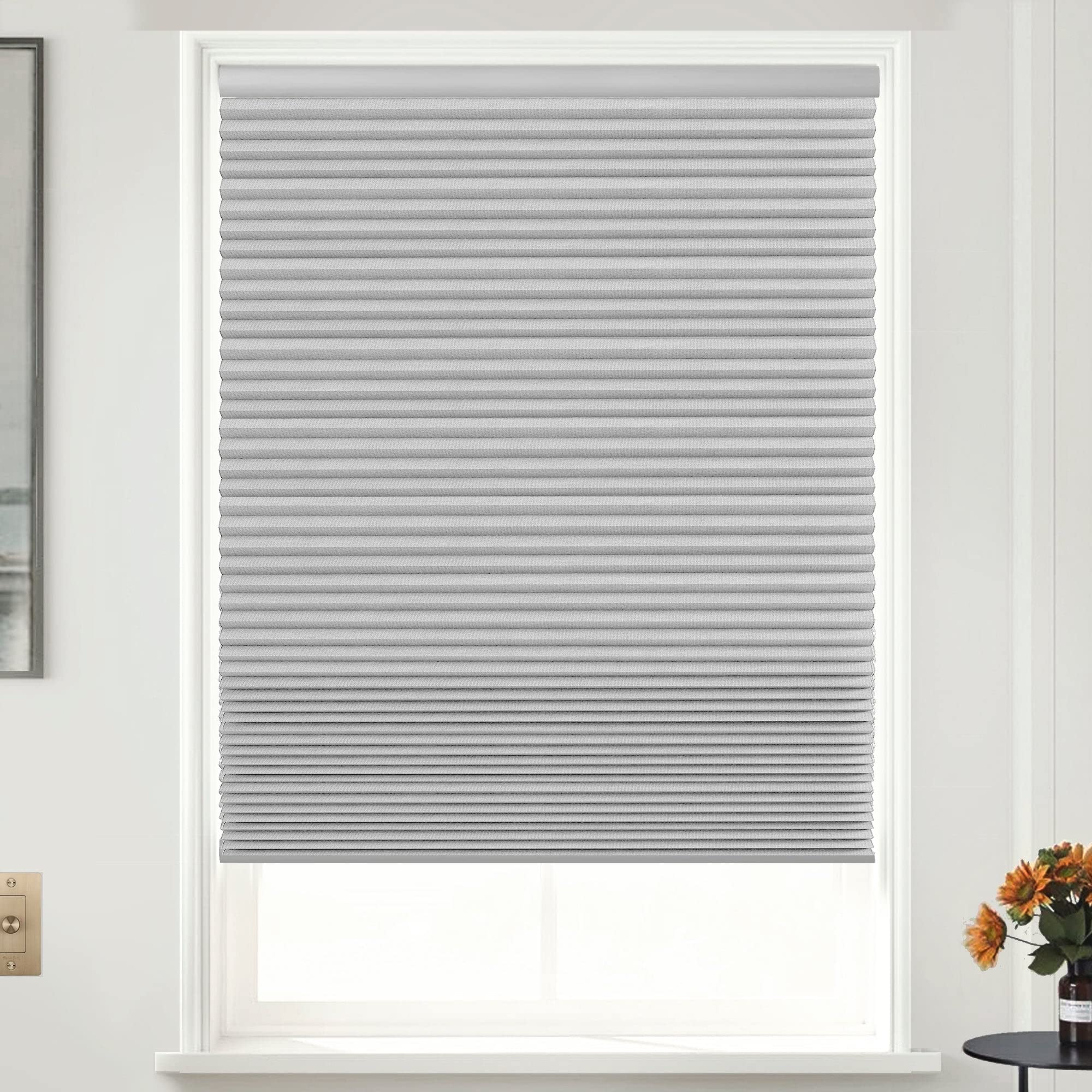 Premium Blackout Cellular Shades - Cordless Honeycomb Blinds for Windows | 1.5