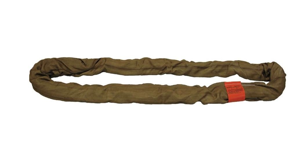 Liftall EN600X8 Tuflex Endless Round Sling 8 Feet Brown - Heavy Duty Lifting Sling for Construction, Towing & Industrial Applications