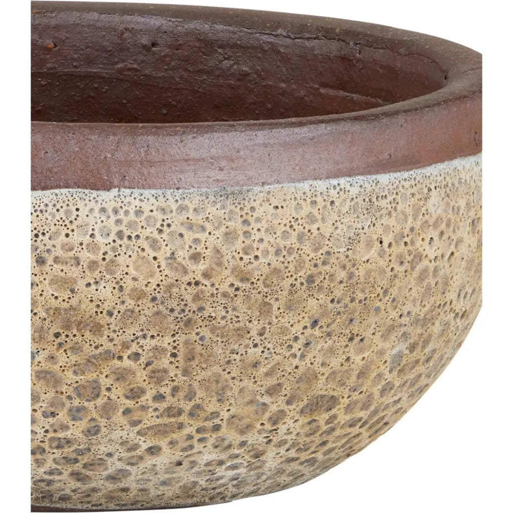 5.5 Inch Lyra Ceramic Brown Planter - Modern Flower Pot for Indoor Plants, Succulents & Home Decor | Perfect for Living Room, Office & Garden Decorations