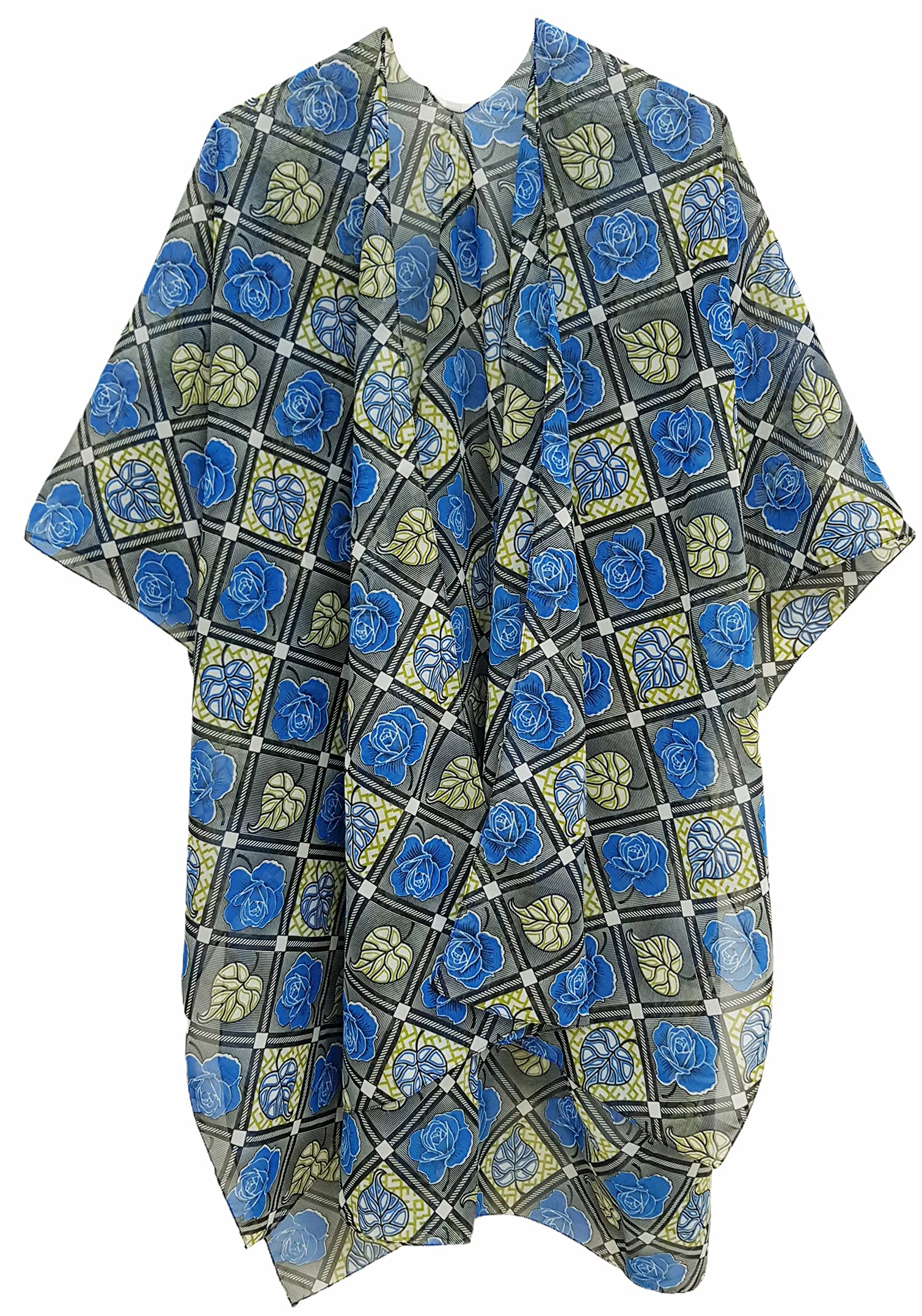Bohemian Floral Print Women's Beach Cover Up Swimsuit Kimono Cardigan - Lightweight Summer Tops for Poolside, Vacation & Casual Outings