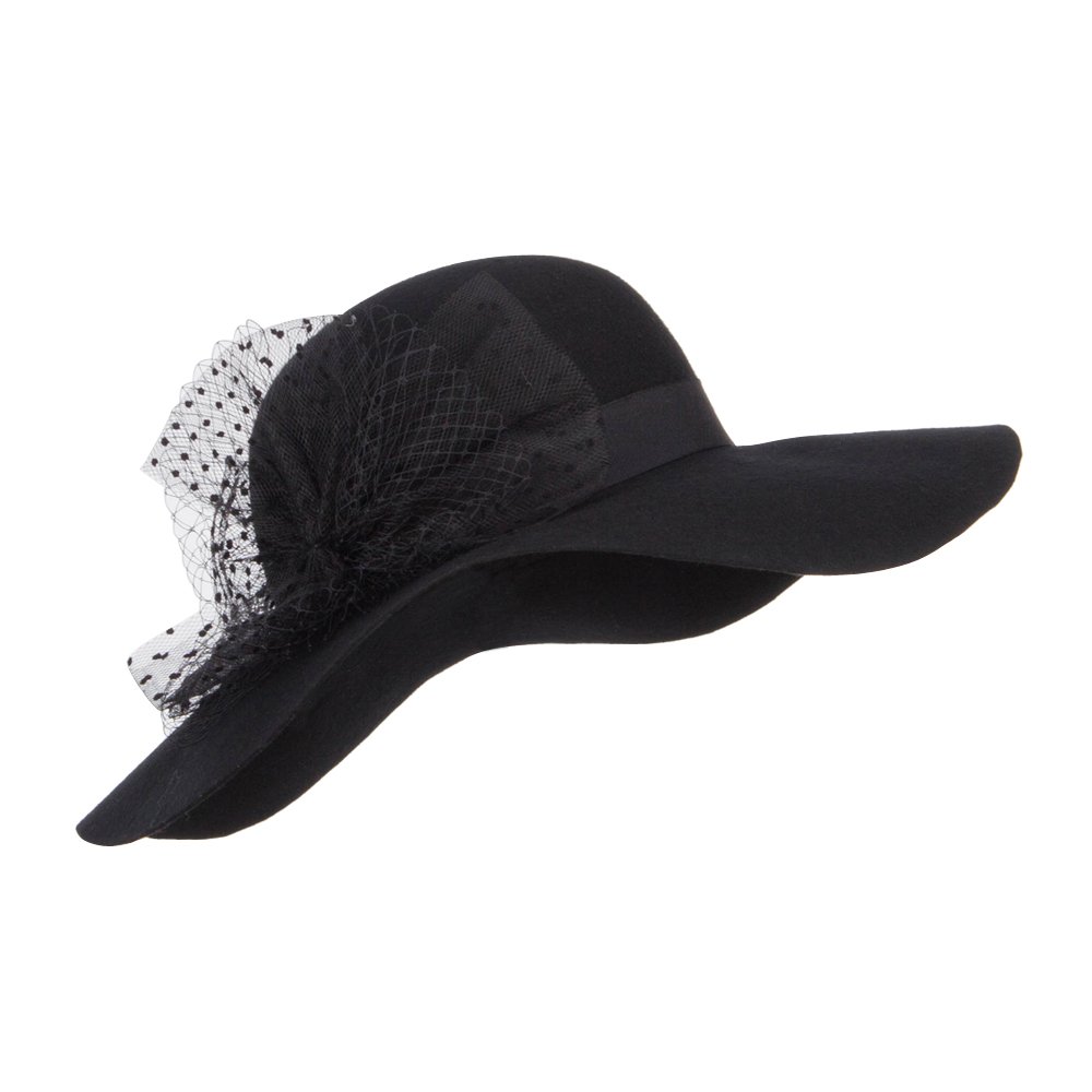 Stylish Net Wool Felt Hat for Women - Winter Fashion Accessory