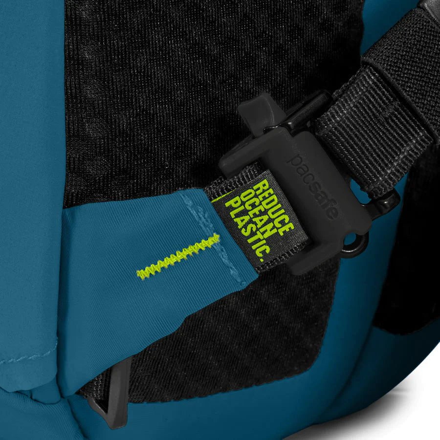 Pacsafe ECO 25L Anti-Theft Travel Backpack - Lightweight Waterproof Daypack for Commuting, Hiking & Digital Nomads - Secure Laptop Compartment & RFID Protection